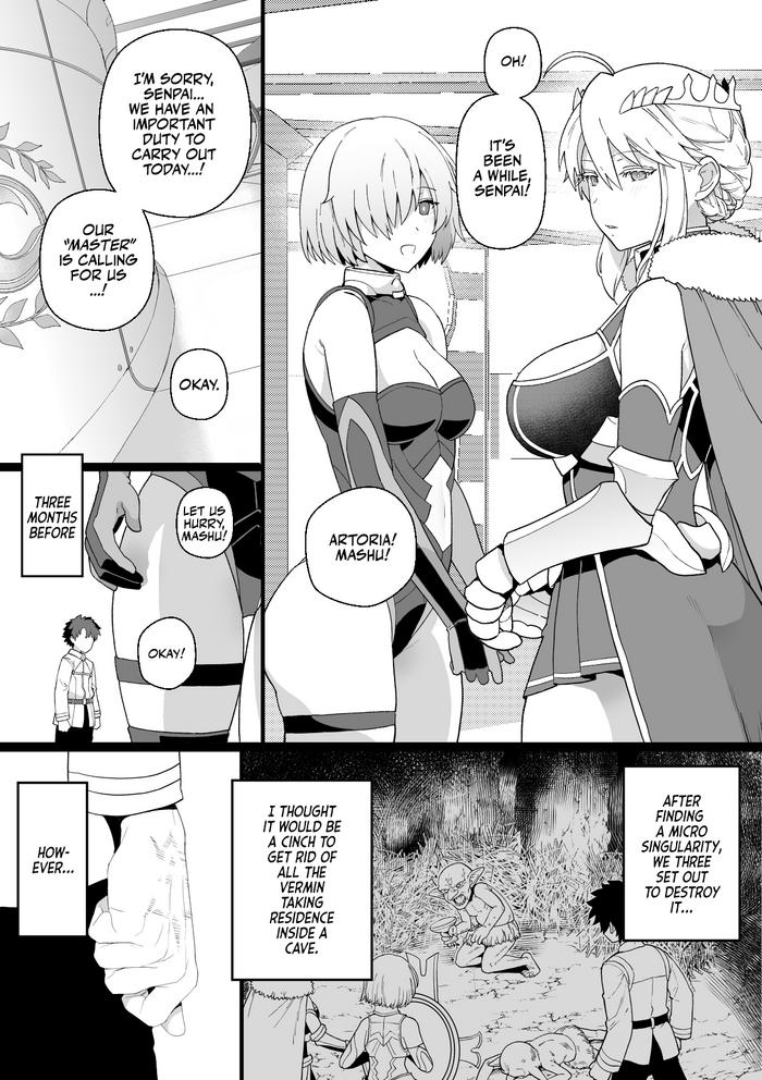 artoria to mash goblin kan manga artoria and mashu violated by a goblin cover